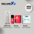 SecureXs Washable condom , Vimax Spray , Invisibale Condom