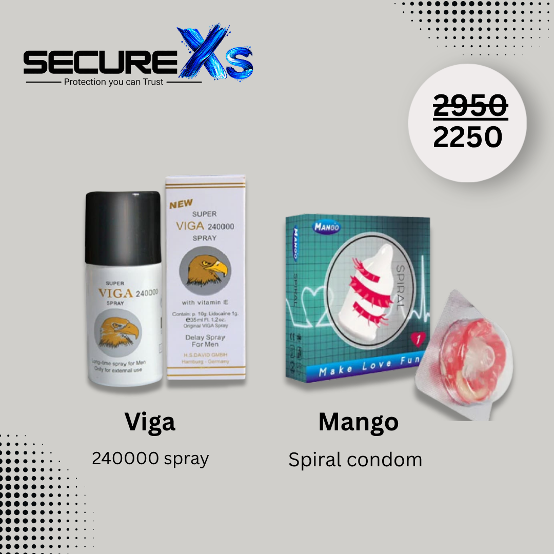 SecureXs Viga 990000 Spray and Spiral Condoms Deal