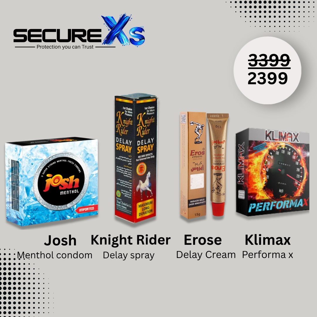 SecureXs Josh, Spray, Eros Cream and Klimax Condoms Deal