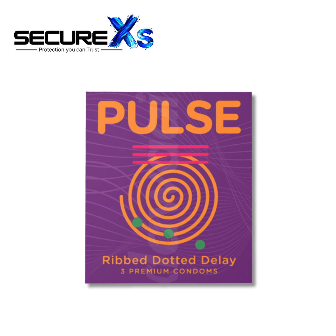 Pulse Ribbed Dotted Delay Condom