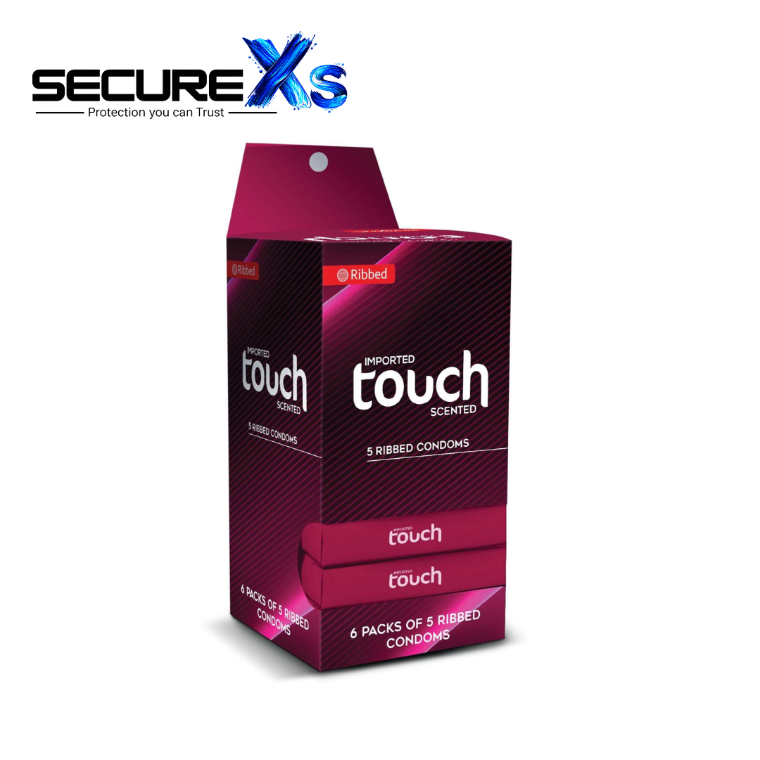 Touch Ribbed Condom Box