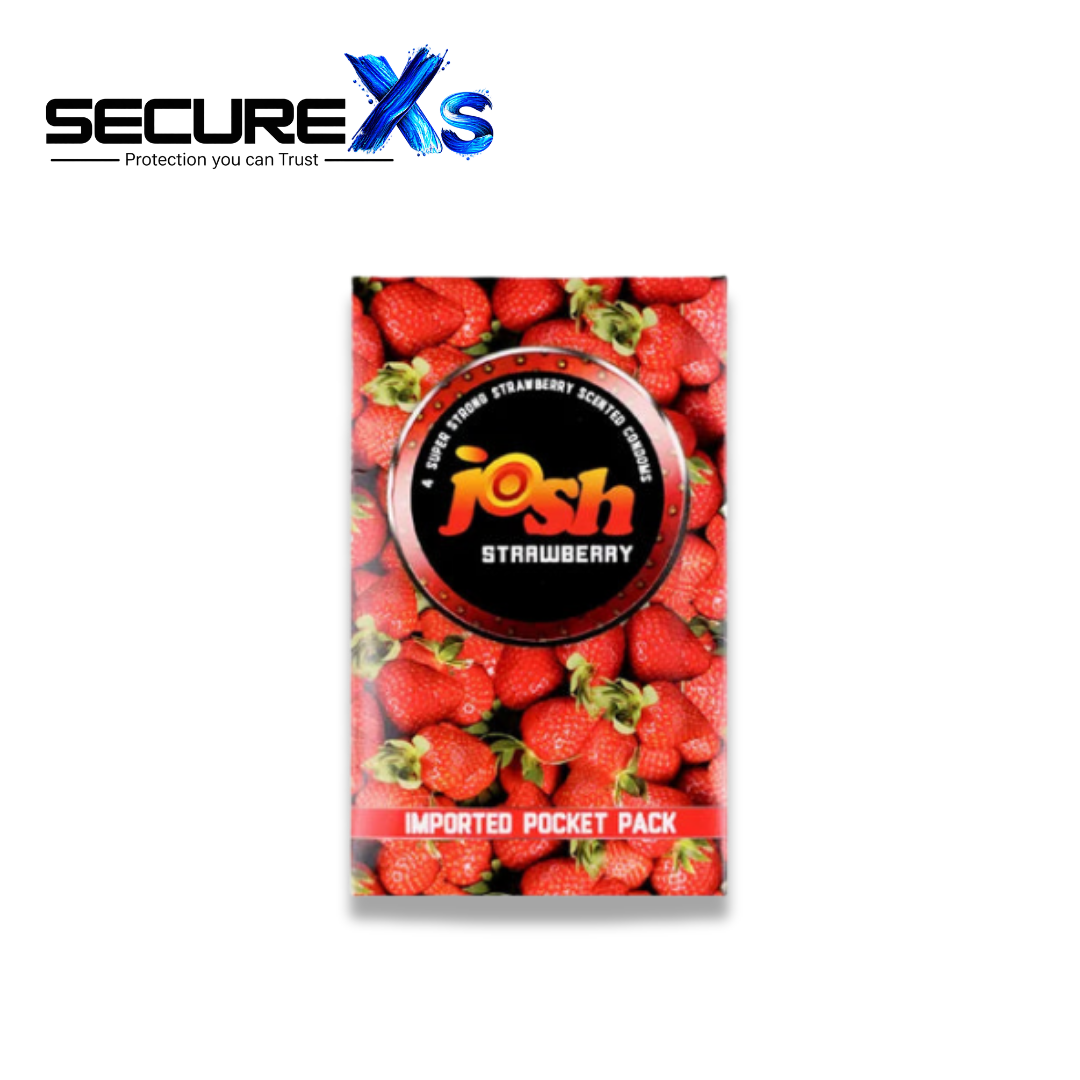 Josh Strawberry Condom -3×3 Scented Condoms
