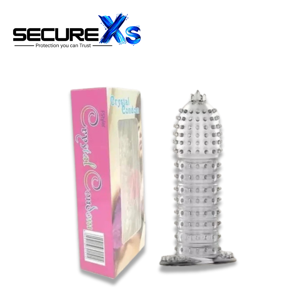 Crystal Silicone Spike Condom