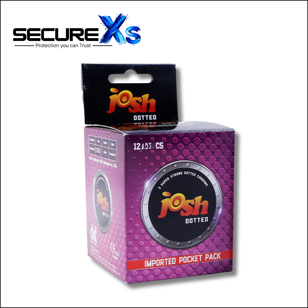 Josh Dotted Condoms - 36 Condoms Pack