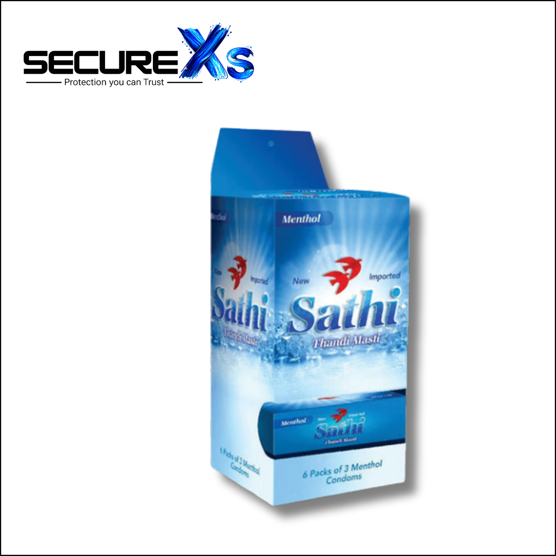 Sathi Thandi masti Condoms Pack - 6 x 3 Long Delay Condoms